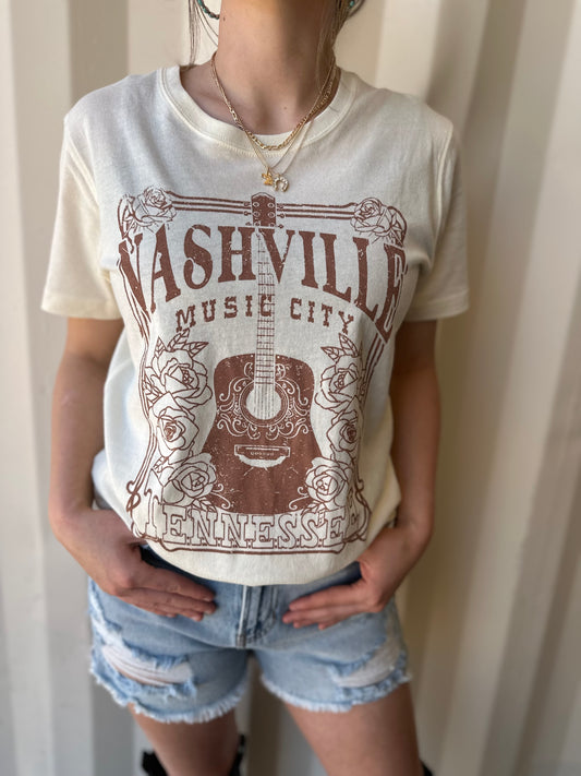 Nashville music city: Vintage White