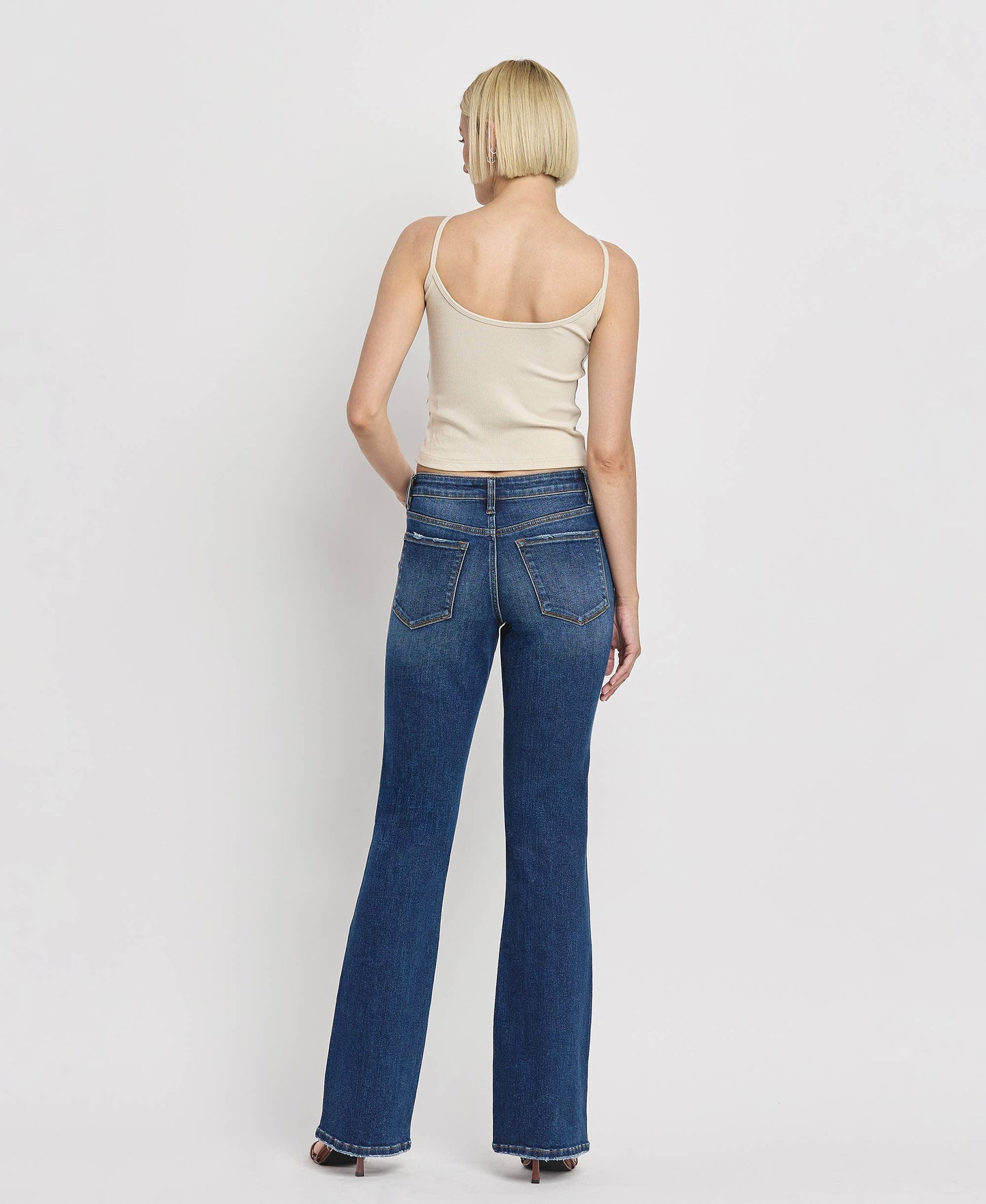 MID RISE RELAXED BOOTCUT JEANS